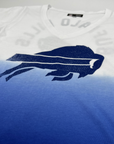 Women's New Era Buffalo Bills White & Royal Ombre V-Neck T-Shirt