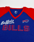 Women's Buffalo Bills 4Her Rhinestone V-Neck Shirt