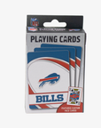 Pack of Buffalo Bills playing cards with NFL logo on a white background