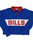 Women's '47 Brand Buffalo Bills Next Level Remi Cropped Quarter-Zip