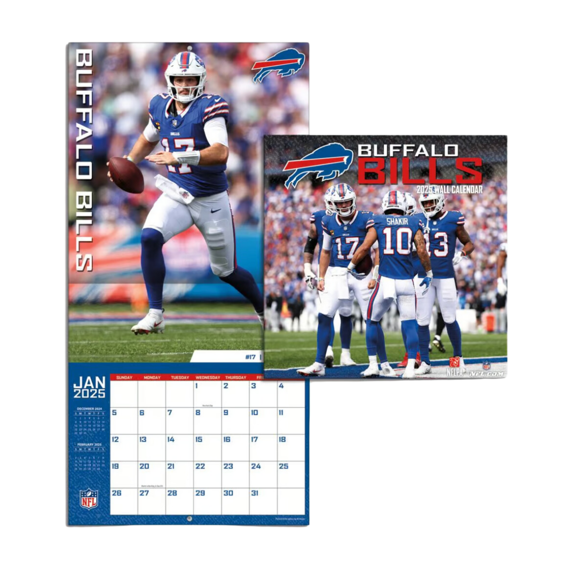 Buffalo Bills Team 2025 Mini Wall Calendar