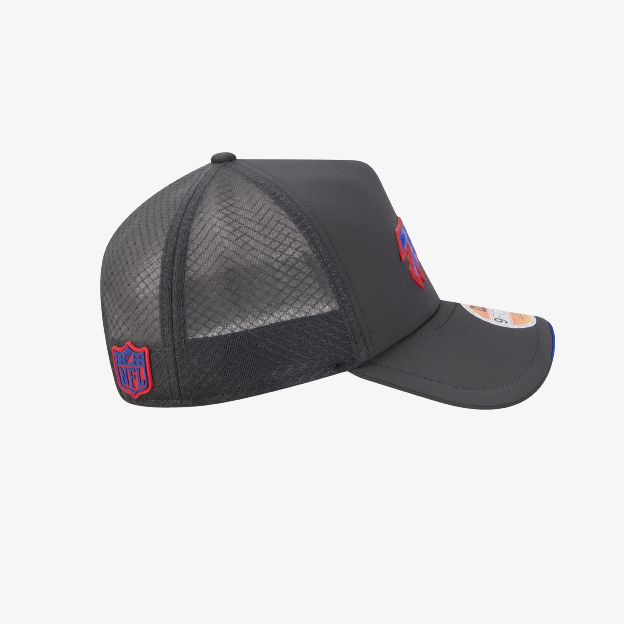 Youth New Era 9FORTY Buffalo Bills 2026 Sideline Dark Gray Adjustable Apex