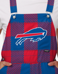 Buffalo Bills Big Logo Plaid Overalls