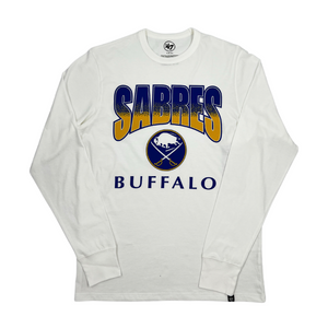 '47 Brand Buffalo Sabres Vintage White Wash Long Sleeve Shirt