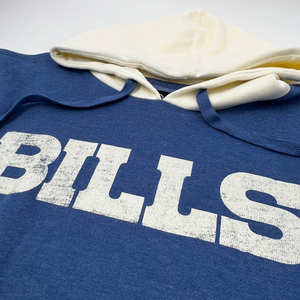 Buffalo Bills Men's 47 Brand Blue White SS Pullover Hoodie - XL