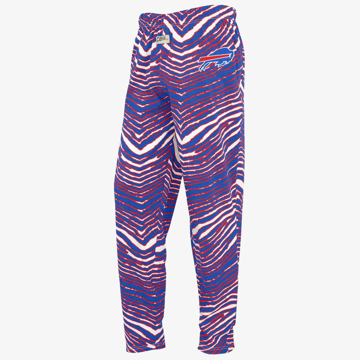 Zubaz Buffalo Bills royal, red and white zebra pants with embroidered team logo