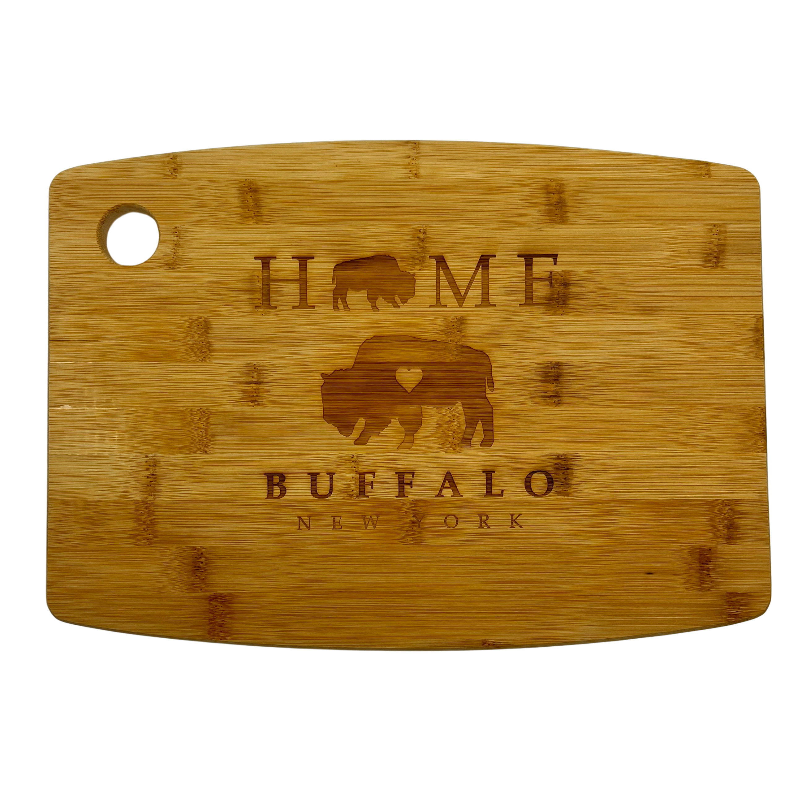 Home Buffalo Small Bamboo Cutting Board With Handle