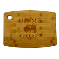 Let's Go Buffalo Small Bamboo Cutting Board