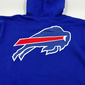 New Era Bills Patch With Primary Logo Royal Hoodie