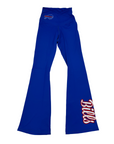 Women's Buffalo Bills Royal Blue Flare Leggings