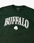 Buffalo With Shamrock Dark Green T-Shirt