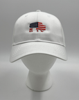 Patriotic Buffalo White Adjustable Hat