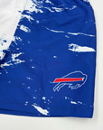 Buffalo Bills White & Blue Distressed Swim Trunks