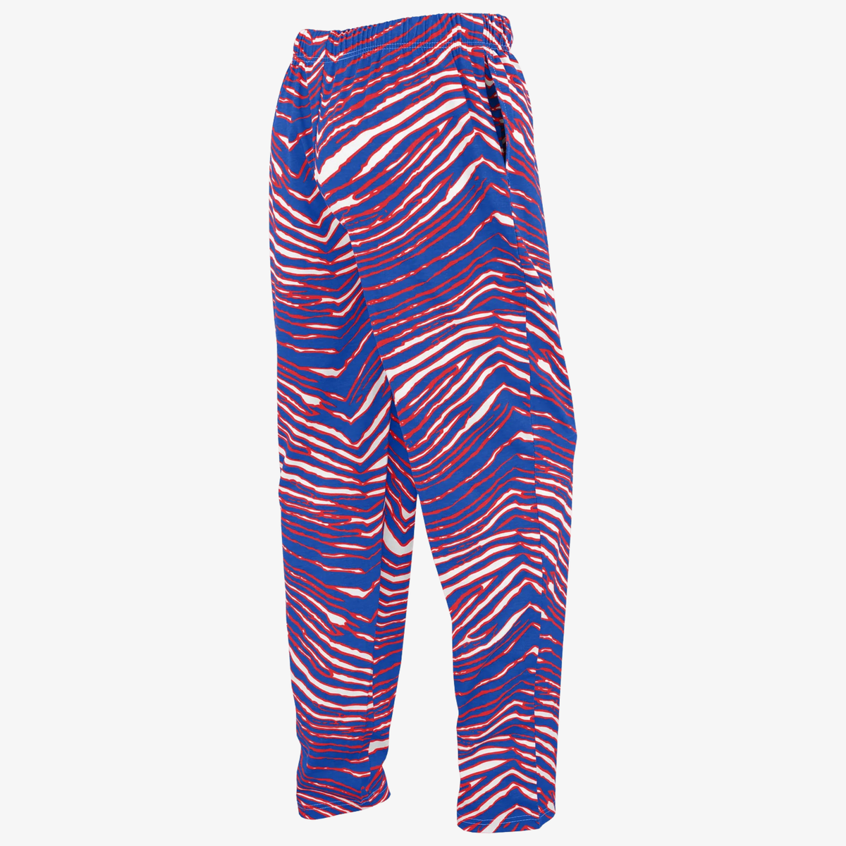Zubaz Buffalo Bills Royal, Red &amp; White Zebra Pants