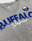 Women's Buffalo Sabres 4Her Gray V-Neck T-Shirt