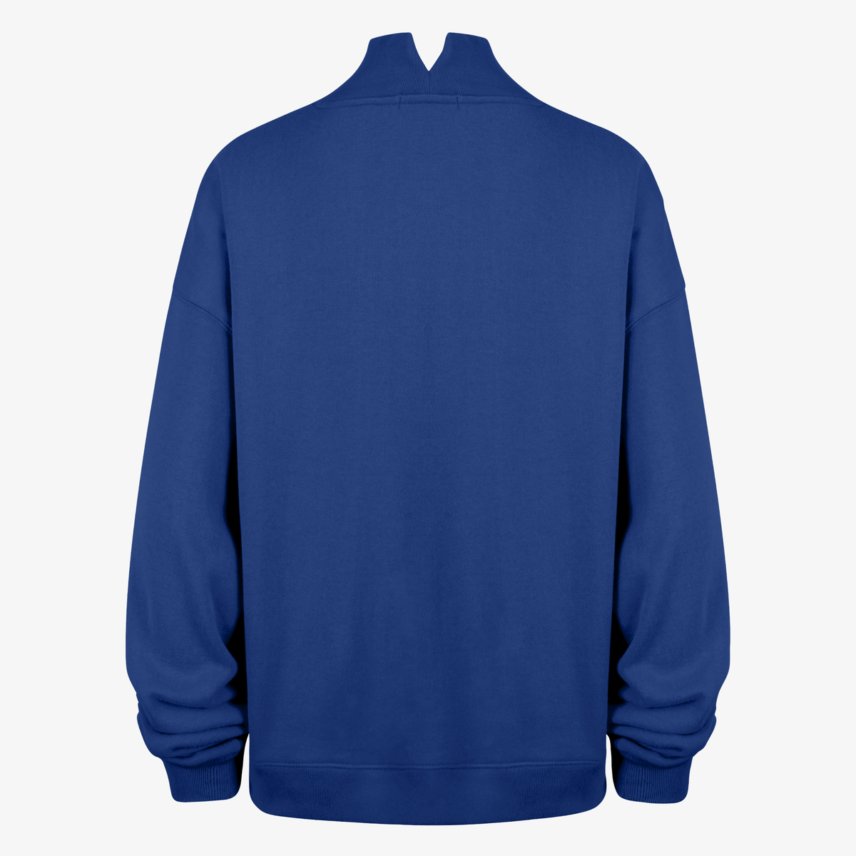 '47 Brand Women's Buffalo Bills Royal Blue Oversized Mock Neck Crewneck Sweatshirt