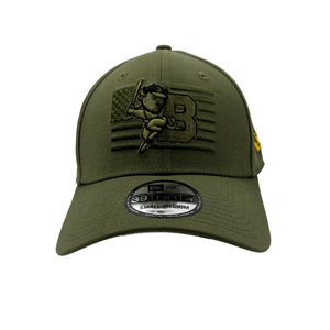 New Era Bisons Armed Forces Military Green Stretch Fit Hat