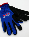 Buffalo Bills Royal & Black Flex Work Gloves
