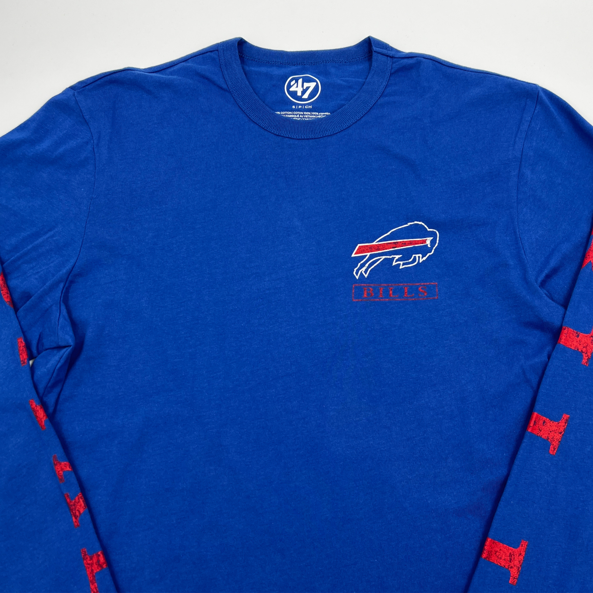 &#39;47 Brand Buffalo Bills Jetty Blue Franklin Long Sleeve Shirt