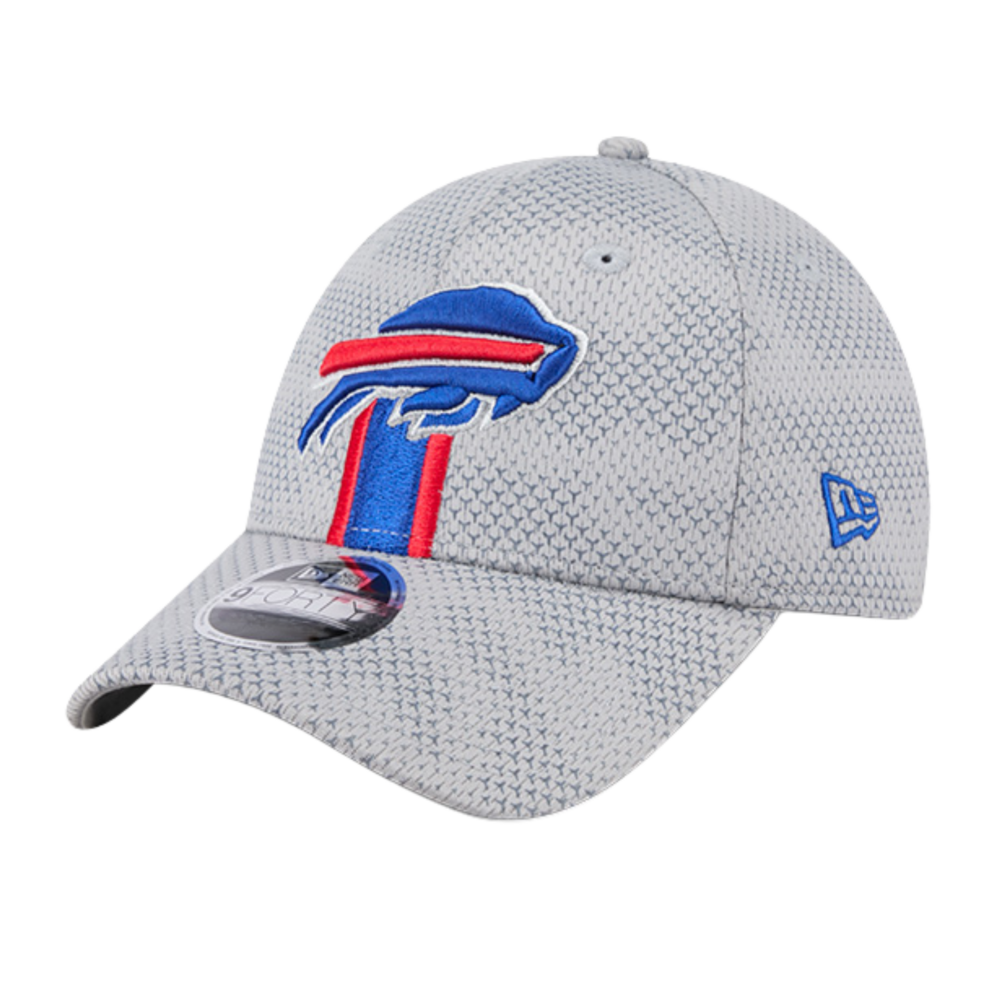 Youth New Era 9FORTY Bills 2024 Sideline Team Stripe Stretch-Snap