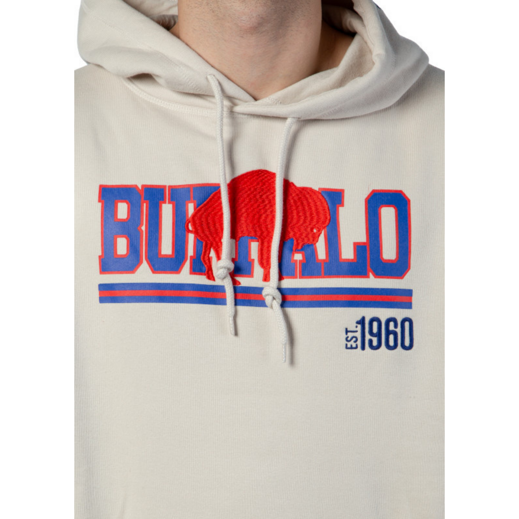 New Era Buffalo Bills Stone With Retro Logo Hoodie