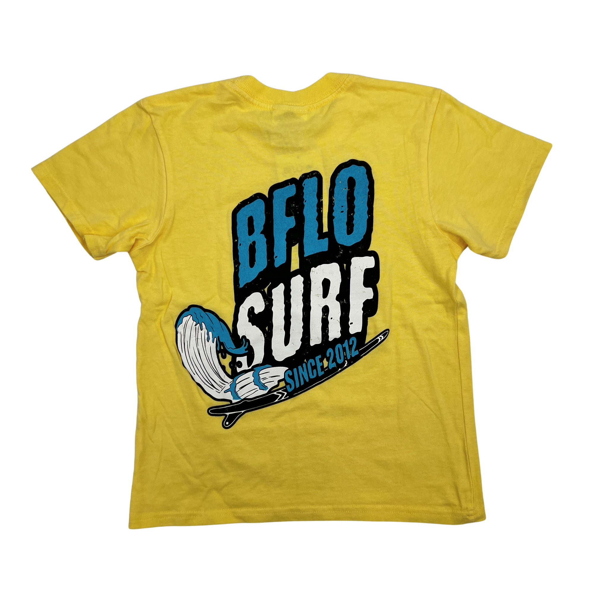 Youth BFLO Surf Popcorn Yellow Short Sleeve Shirt