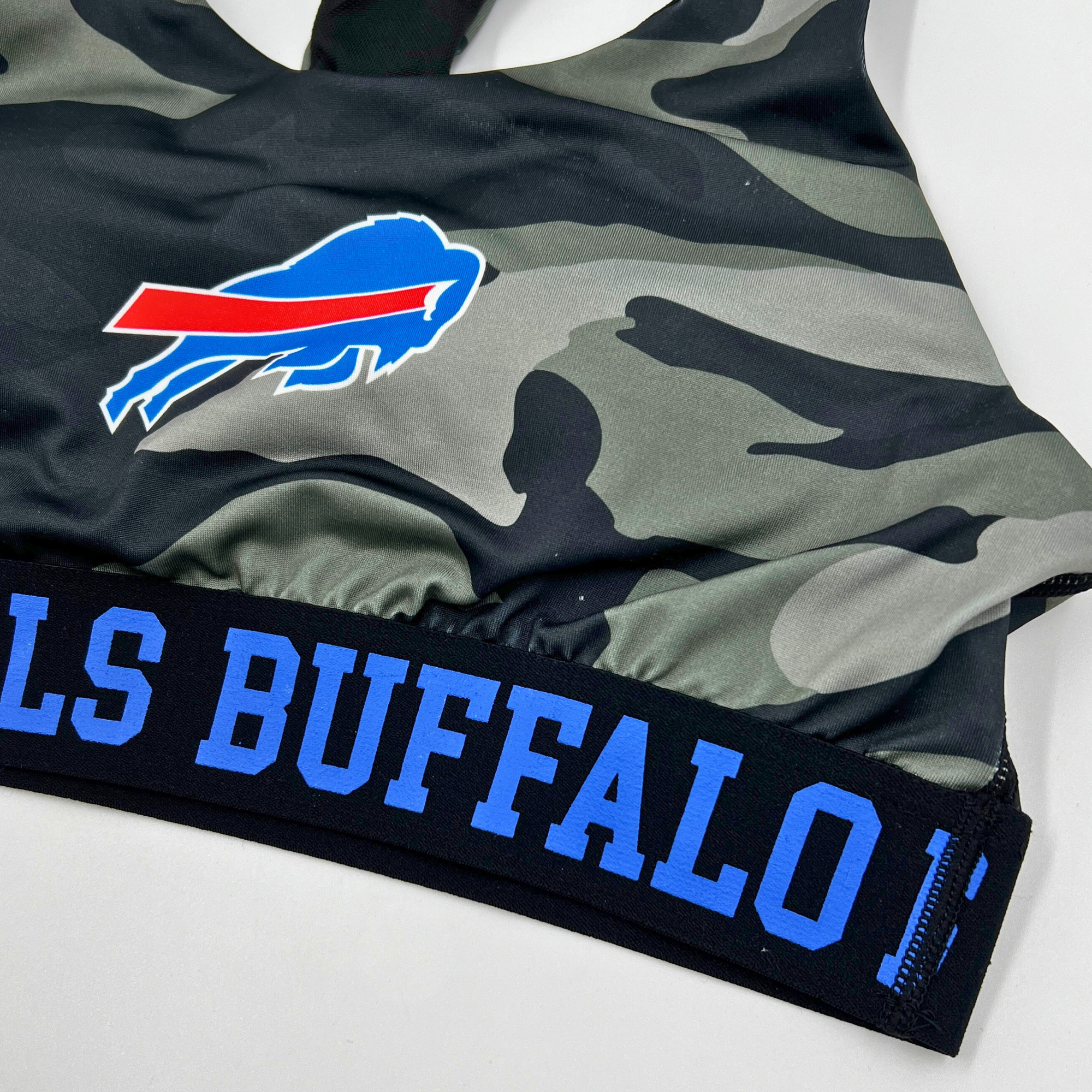 Women&#39;s Buffalo Bills Black Camo Sports Bra