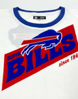 Women's New Era Buffalo Bills Throwback White Short Sleeve Shirt