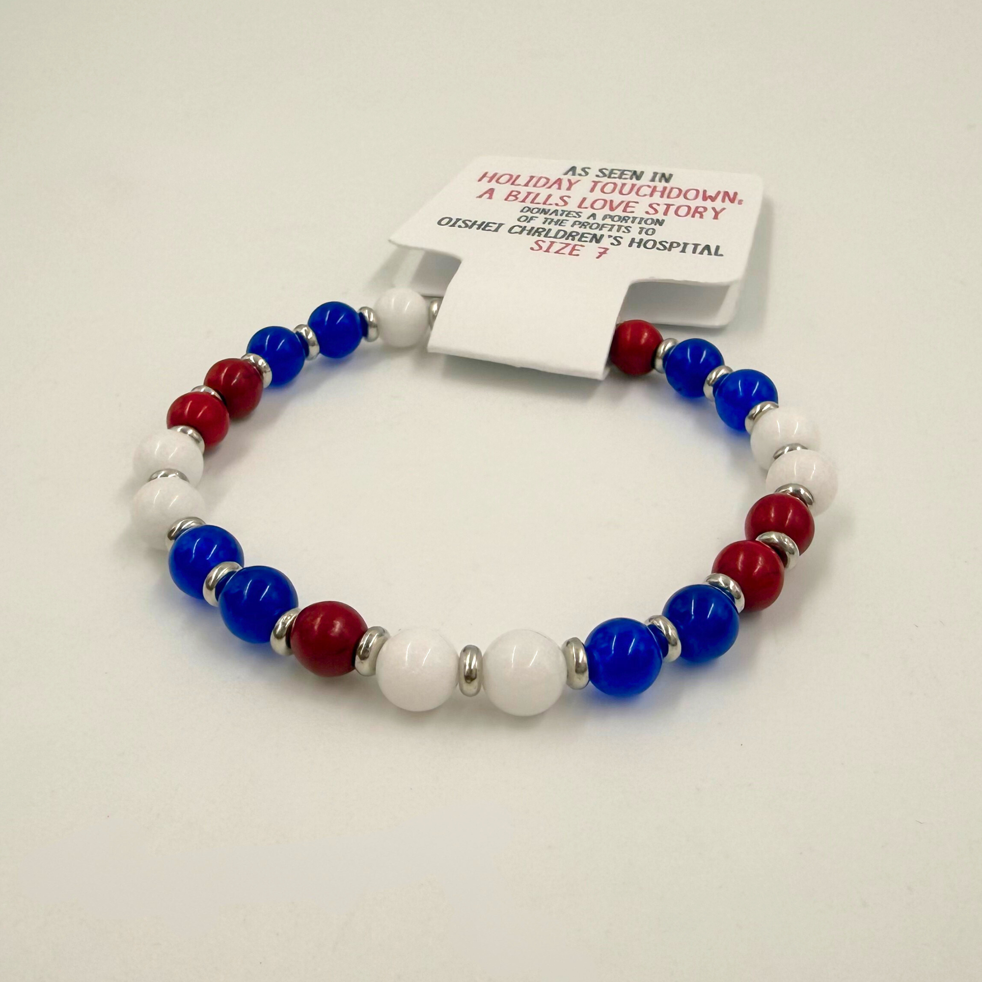 Jewels For Hope Holiday Touchdown: A Bills Love Story Women's Bracelet