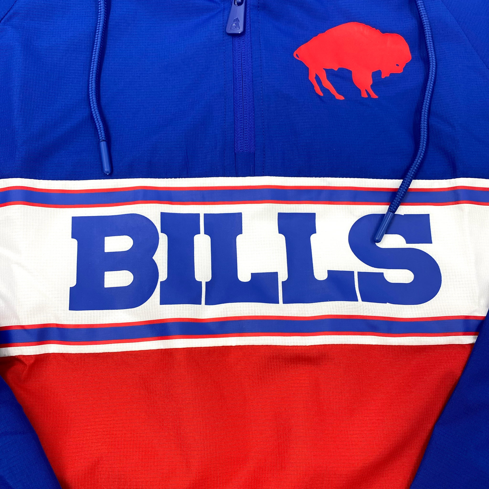 New Era Buffalo Bills With Retro Buffalo Pullover Quarter Zip