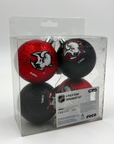 Buffalo Sabres Black & Red 4 Pack Ornaments