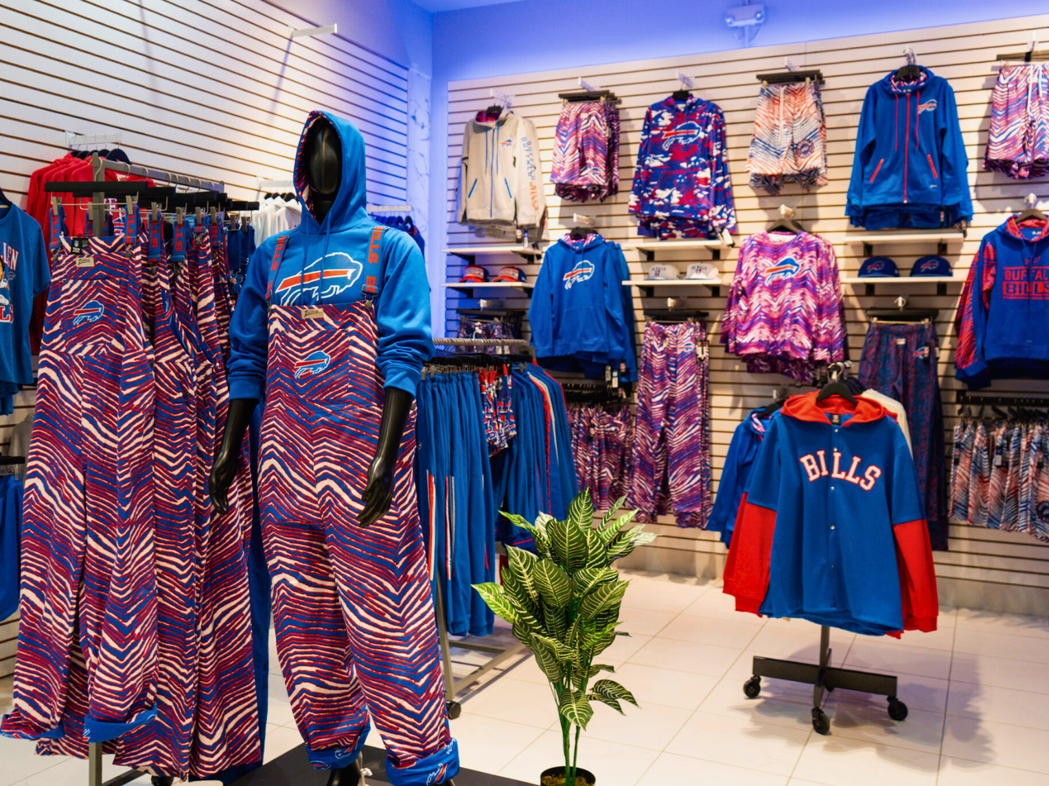 zubaz section at the bflo store in the walden galleria mall