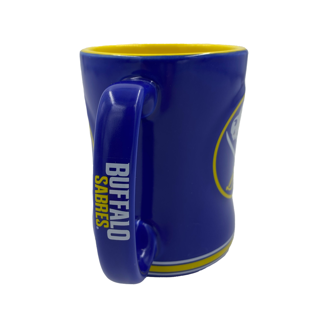 Buffalo Sabres Royal Blue & Gold Relief Mug | The BFLO Store