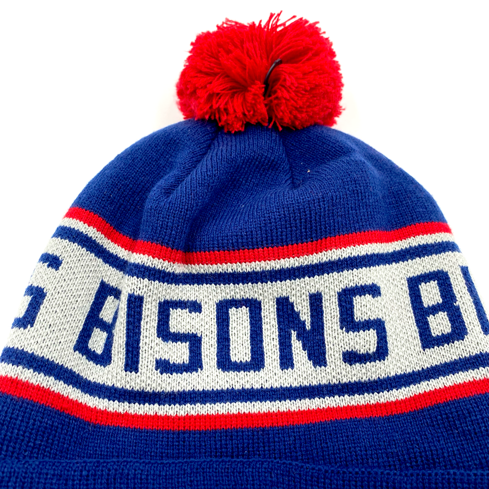 Youth Buffalo Bisons Royal and Gray Knit Winter Hat
