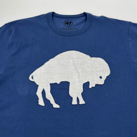 '47 Brand Bills Distressed Cadet Blue With Charging Buffalo T-Shirt