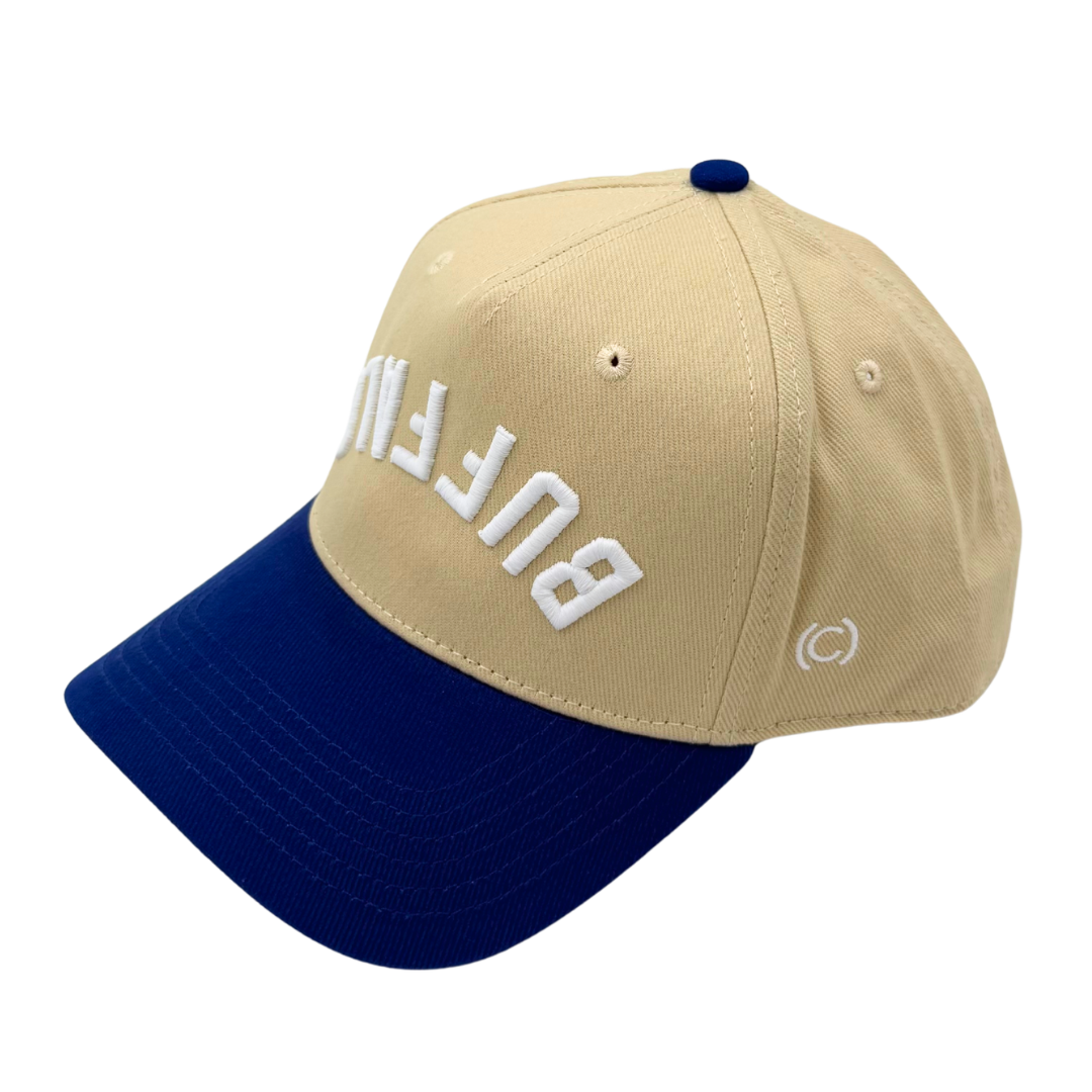 Cream White Two Tone "Buffalo" Hat