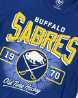 '47 Brand Buffalo Sabres Old Time Hockey Jetty Blue Franklin T-Shirt