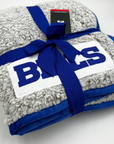 Buffalo Bills Gray Fleece Throw Blanket