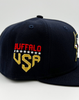 New Era Buffalo Bisons Stars & Stripes Navy Fitted Hat