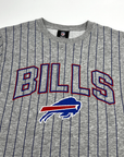 New Era Bills Primary Logo Gray Pinstripe T-Shirt