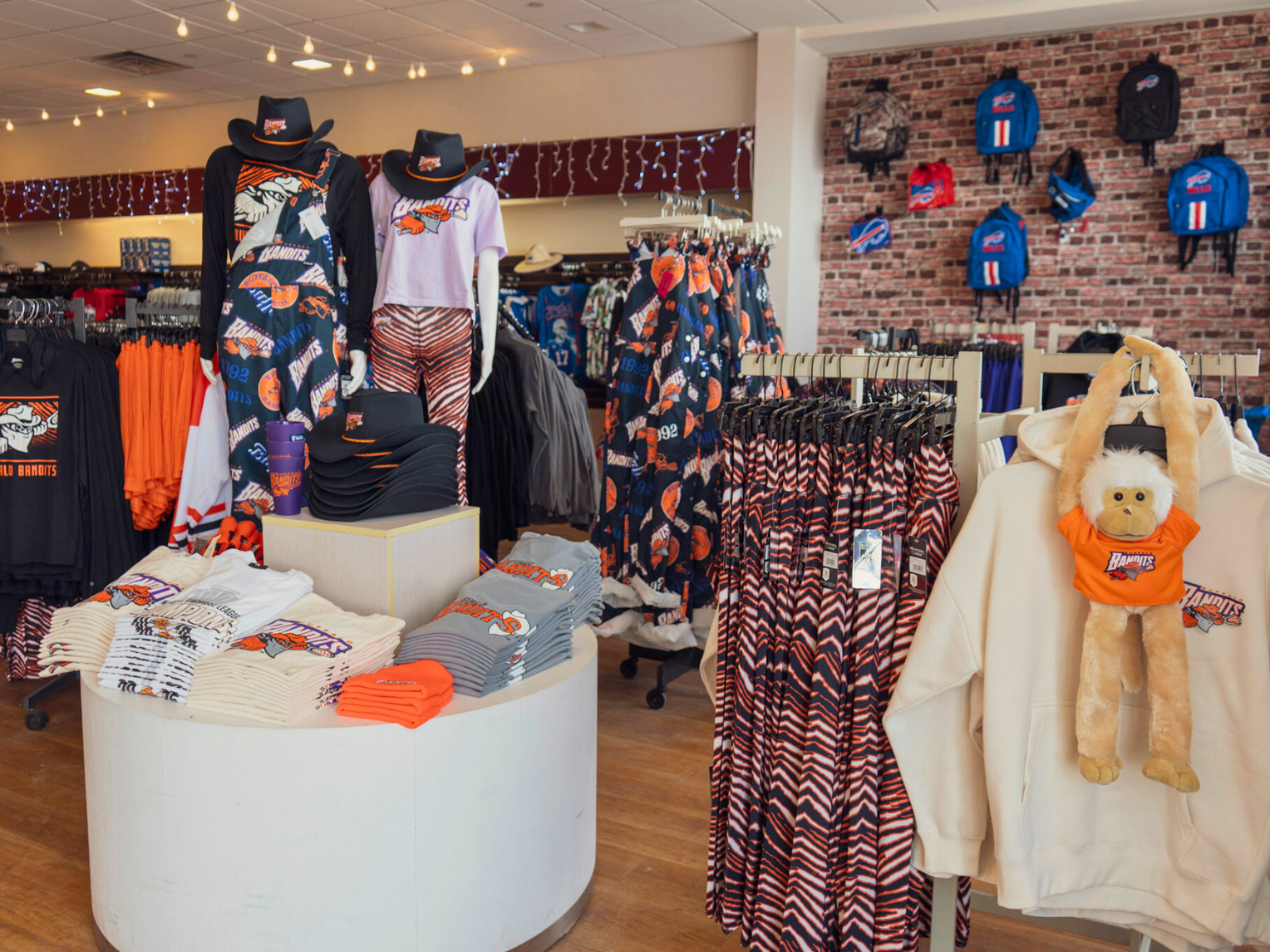 buffalo bandits apparel section in bflo store mckinley mall