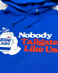 BFLO x Labatt Nobody Tailgates Like US! Blue Hoodie