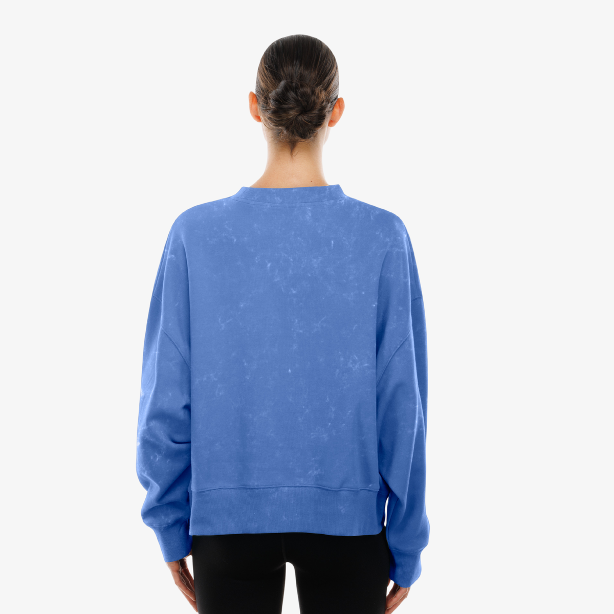 Women's New Era Buffalo Bills 1960 Helmet Royal Wash Crewneck