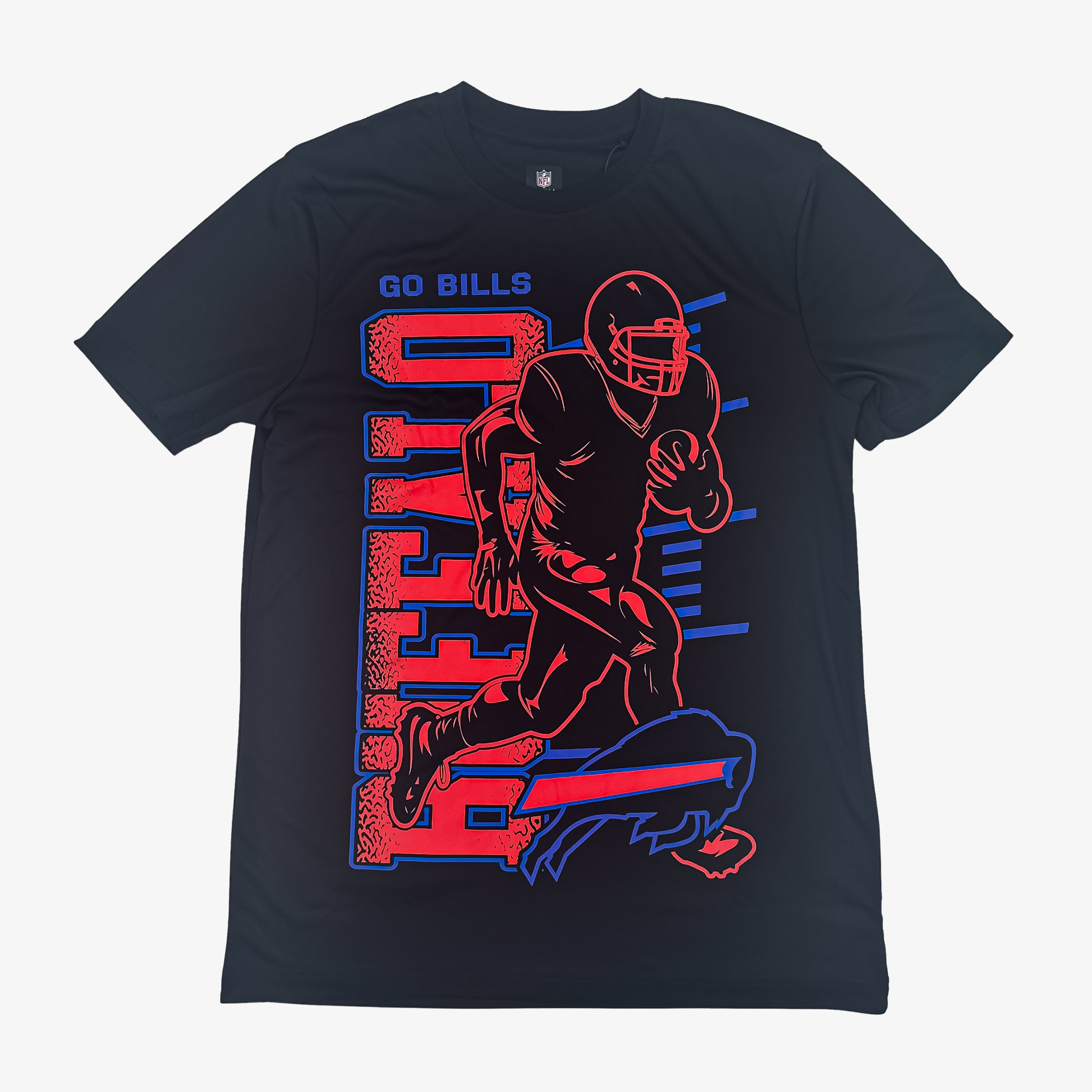 New Era Bills 2026 Training Camp Red Player Black Dry Fit T-Shirt