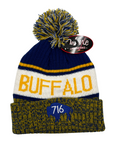 Buffalo 716 Royal & Gold Winter Knit Hat