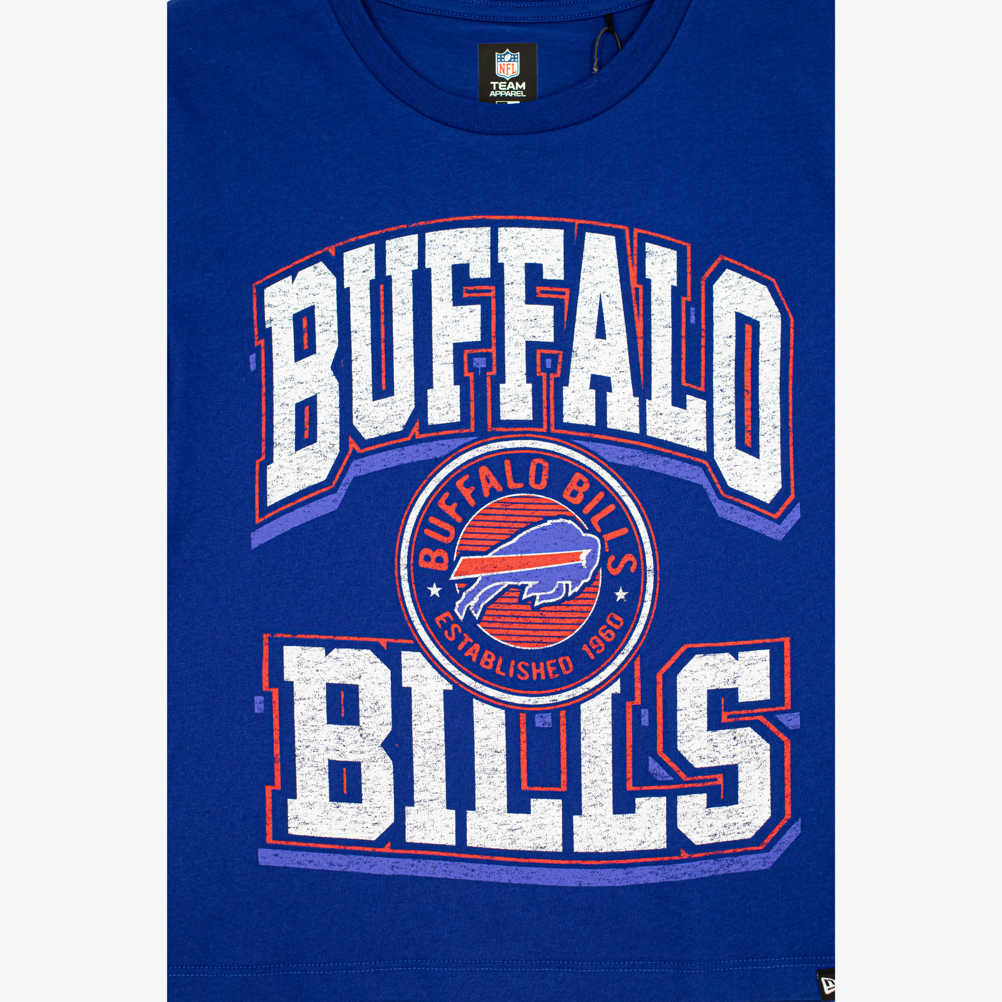 New Era Bills 2026 Training Camp Woman's Royal Crop T-shirt