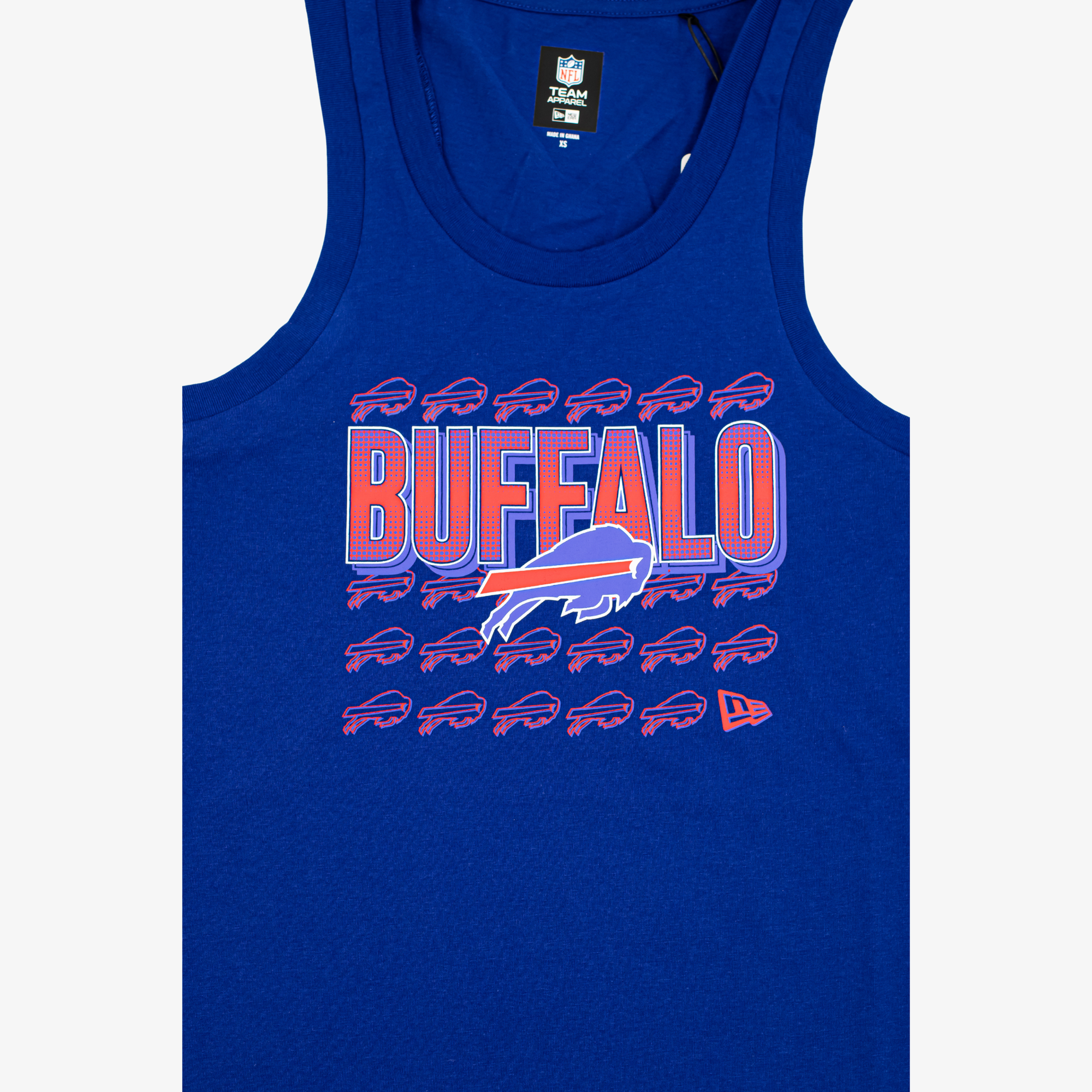 New Era Bills 2026 Training Camp Woman's Royal Mini Logo "Buffalo" Tank Top