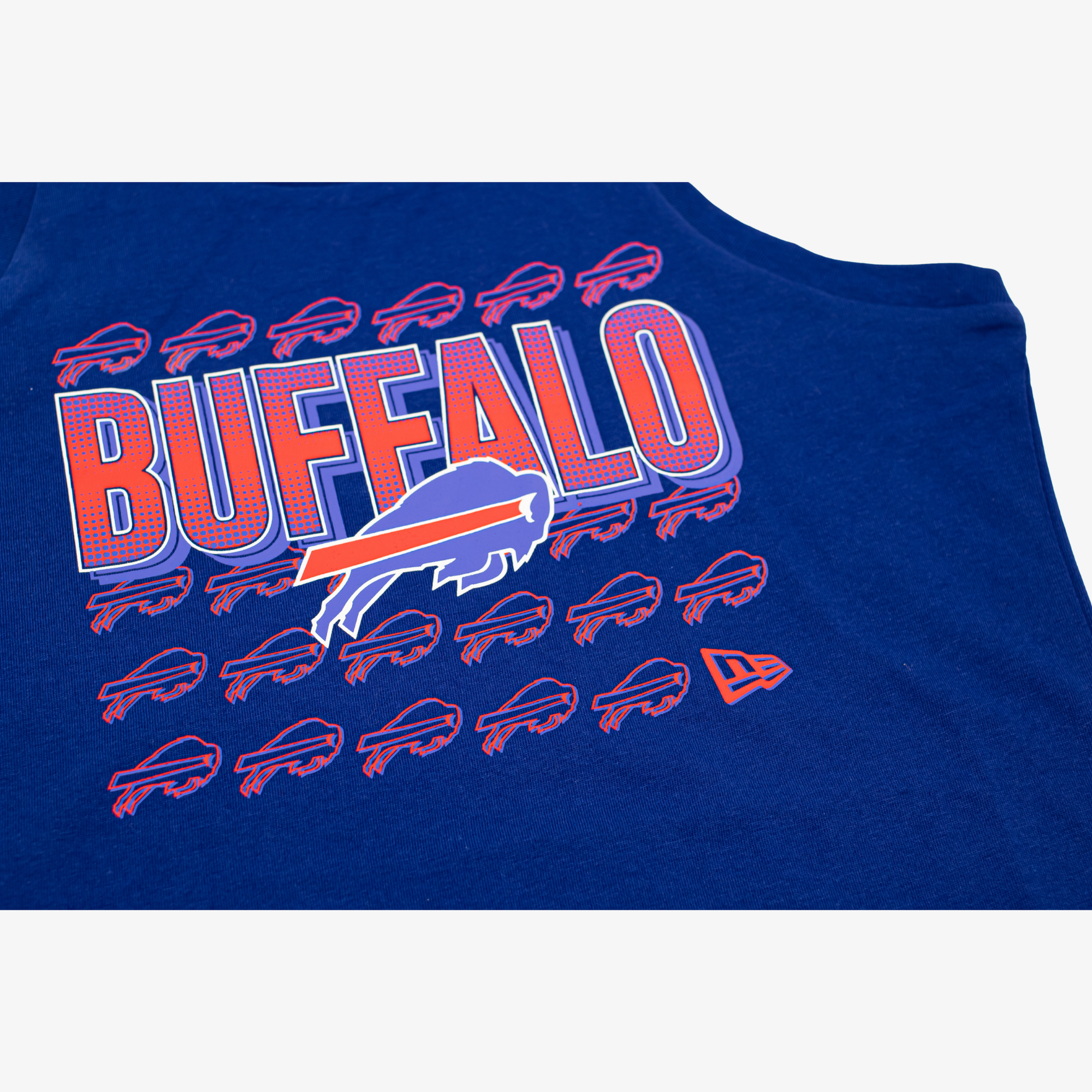 New Era Bills 2026 Training Camp Woman's Royal Mini Logo "Buffalo" Tank Top