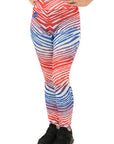Women's Zubaz Buffalo Bills White Ombre Leggings