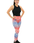 Women's Zubaz Buffalo Bills White Ombre Leggings
